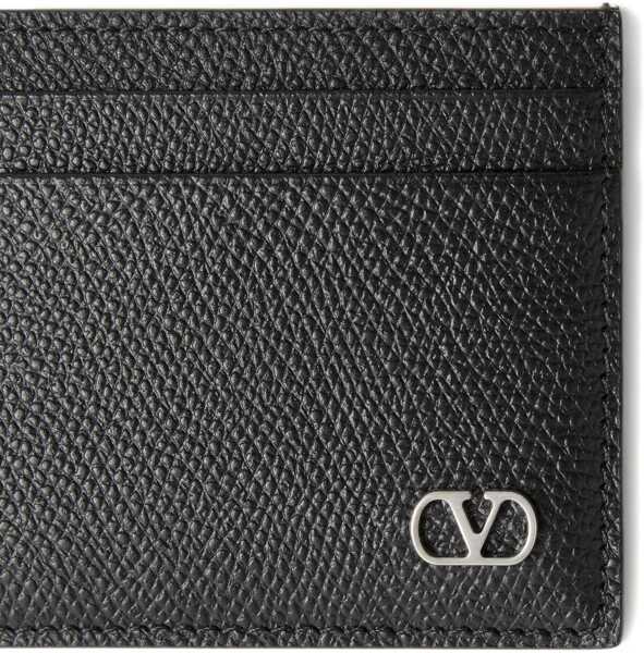 Portofele Valentino Garavani Vlogo Signature Card Holder BLACK Barbati (BM 18672466) 4
