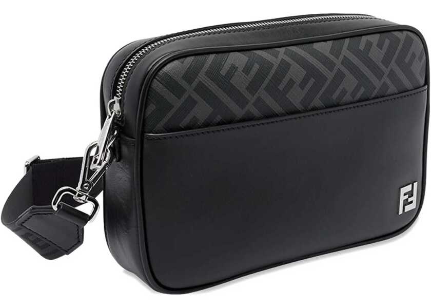 Genti tip postas Fendi Camera Case Squared Ff Bag BLACK Barbati (BM 18672613) 3