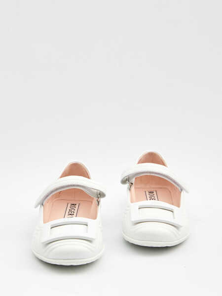 Balerini Roger Vivier Viv Low Mary Janes Ballerina WHITE Femei (BM 18672622) 5