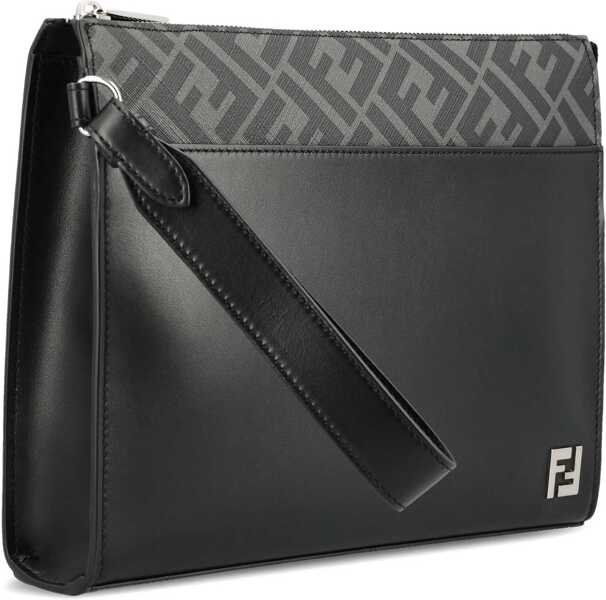 Borsete Fendi Squared Ff Cllutch BLACK Barbati (BM 18672631) 3