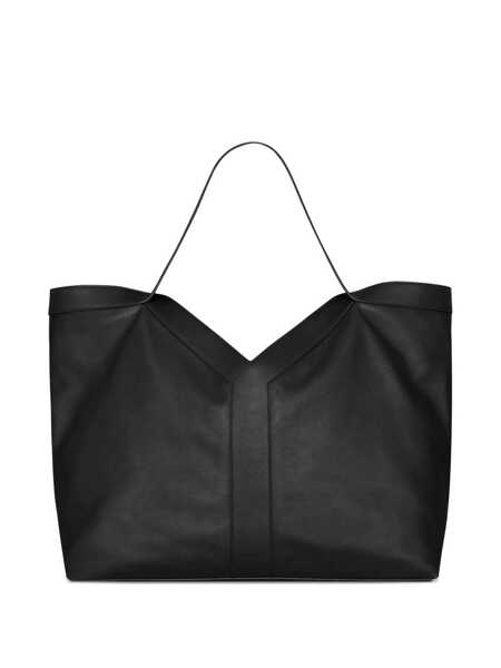 Genti Saint Laurent Large Y Tote Bag In Leather Black Barbati (BM 18673122) 1