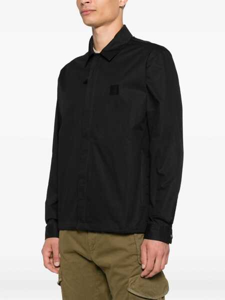Camasi C.P. Company C.P. Company Overshirt In Gabardine Clothing Black Barbati (BM 18673482) 3