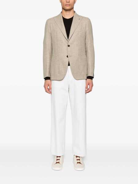 Sacouri Tagliatore Tagliatore Taupe Blazer In Virgin Wool Grey Barbati (BM 18673632) 2