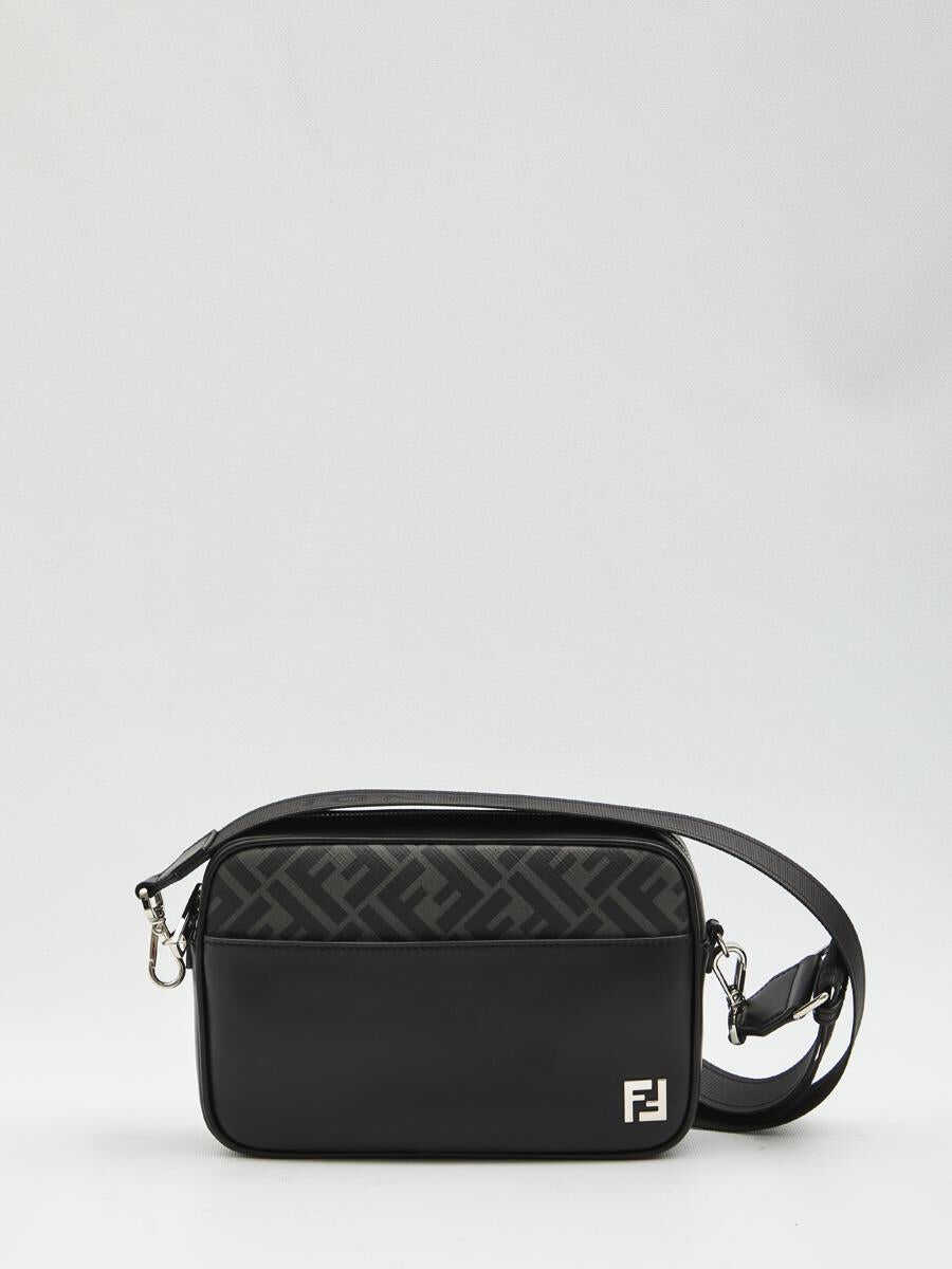 Genti de umar Fendi Camera Case Squared Ff Bag Black Barbati (BM 18673743) 1