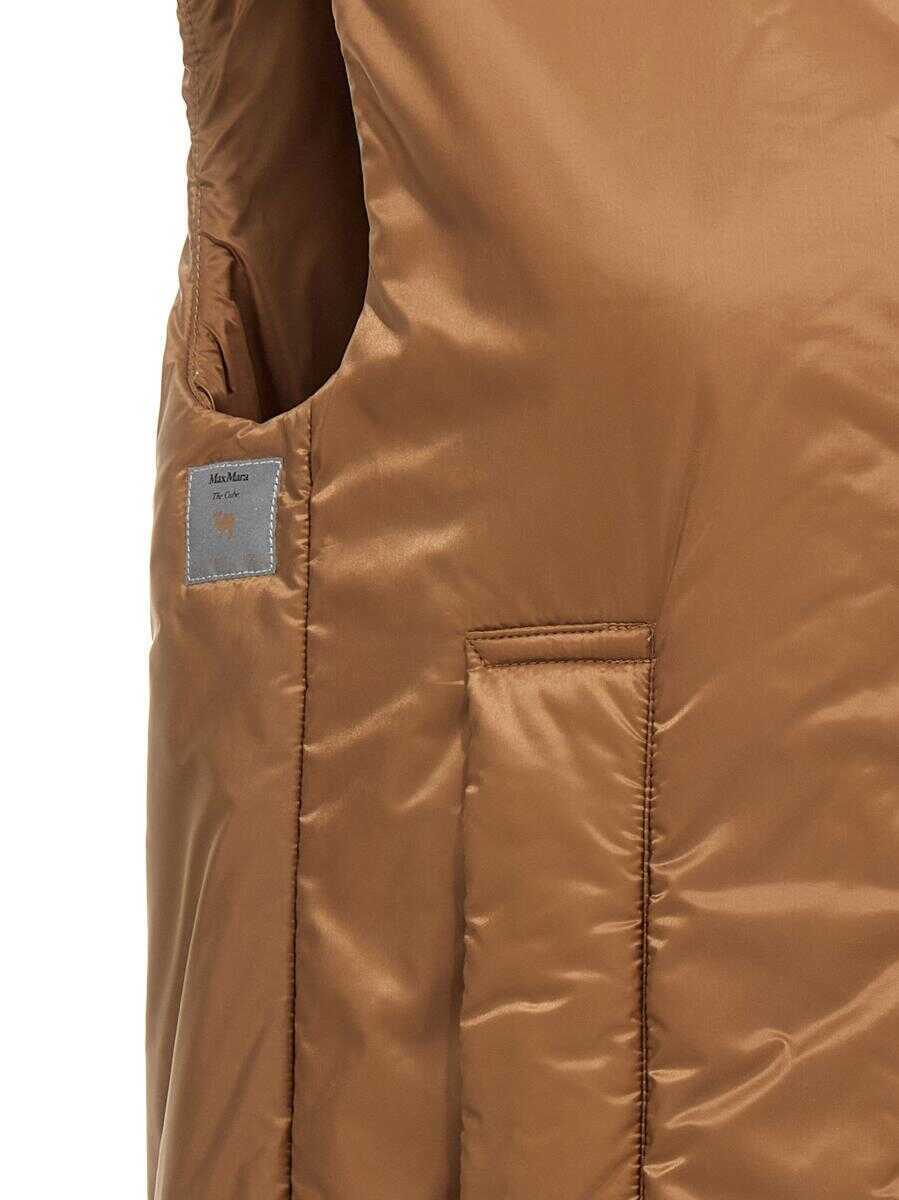 Geci Max Mara Max Mara The Cube Greengo Vest BROWN Femei (BM 18673875) 4
