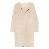 Paltoane TOTEME TOTÊME TOTEME Suede Leather Coat