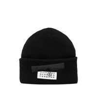 Caciuli MM6 Maison Margiela Taped Label Wool Blend Beanie Barbati