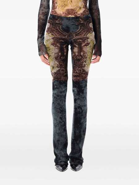 Pantaloni casual Jean Paul Gaultier Jean Paul Gaultier Mdaillon Pants BLACK BLUE GREEN Femei (BM 18674205) 1