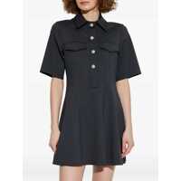 Rochii Ganni Dama - Rochii Ganni Ganni Flared Mini Dress Black Femei (BM 18674211) - B-mall.ro