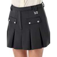 Imbracaminte Dama pagina 549 - Fuste Ganni Ganni Pleated Mini Skirt Black Femei (BM 18674214) - B-mall.ro