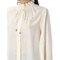 Imbracaminte Dama pagina 598 - Camasi Ganni Ganni Fluid Cupro Tie Shirt Beige Femei (BM 18674226) - B-mall.ro