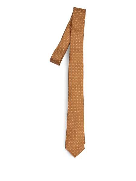 Cravate Fendi Brown Silk Tie YELLOW Barbati (BM 18674289) 1