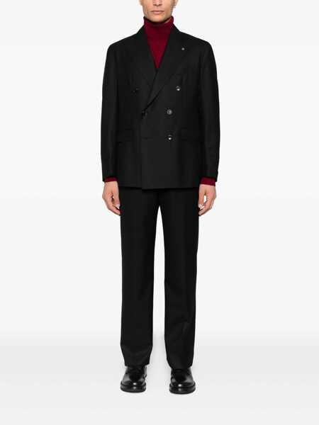 Sacouri Tagliatore Tagliatore Black Blazer With Pockets Black Barbati (BM 18674301) 2