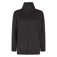 Pulovere Antonelli Dark Brown Wool Knitwear Femei