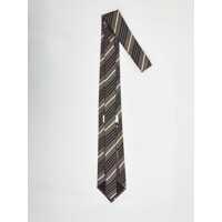 Cravate pentru Barbati - Cravate Saint Laurent Striped Tie In Silk Black Barbati (BM 18674748) - B-mall.ro