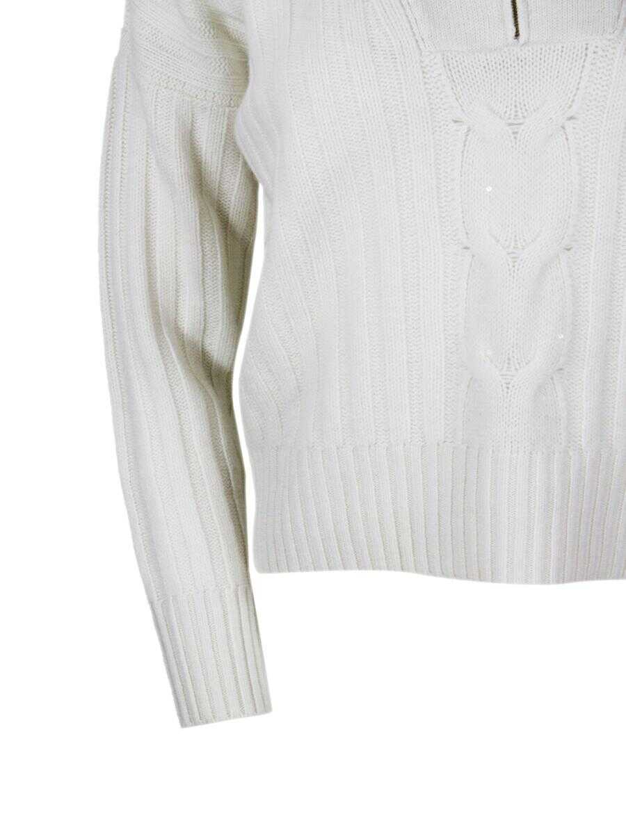 Pulovere Lorena Antoniazzi Lorena Antoniazzi Sweaters WHITE Femei (BM 18675324) 4