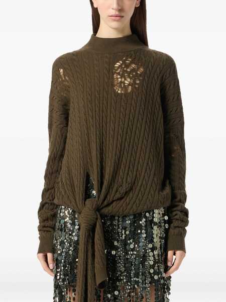 Fuste Blumarine Blumarine Skirts BARK GREEN Femei (BM 18675429) 3