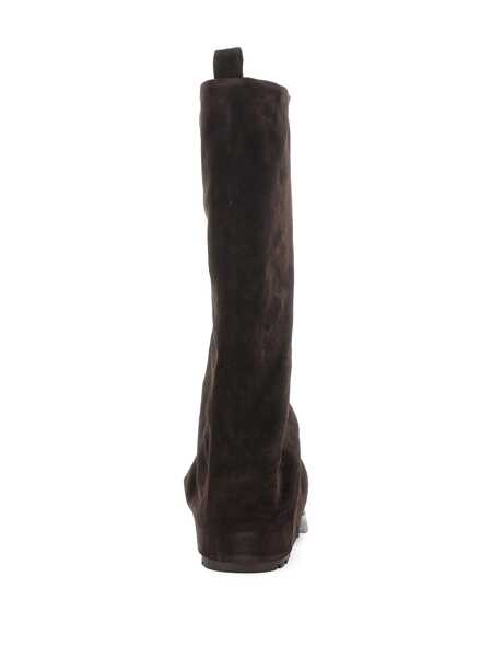 Bocanci STRATEGIA Brown Multilayer Combat Boots With One Block Sole In Suede Woman BROWN Femei (BM 18675444) 3