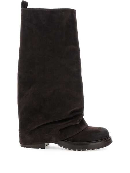 Bocanci STRATEGIA Brown Multilayer Combat Boots With One Block Sole In Suede Woman BROWN Femei (BM 18675444) 1