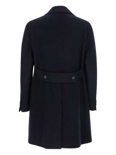 Paltoane Tagliatore Arden Blue Double-Breasted Coat With Notched Revers In Wool And Cashmere Man BLUE Barbati (BM 18675540) 2