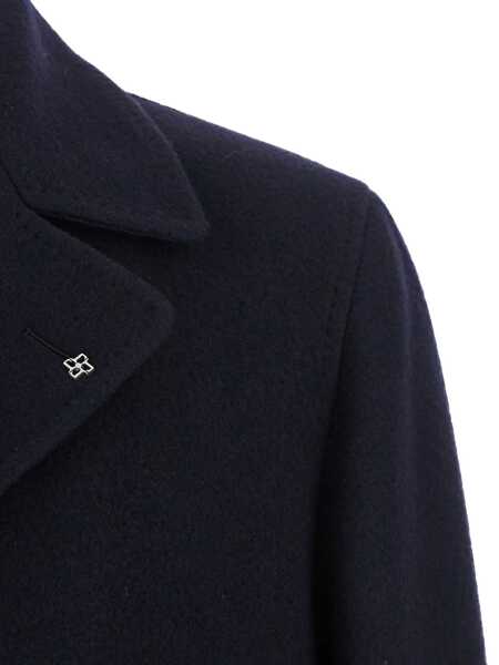 Paltoane Tagliatore Arden Blue Double-Breasted Coat With Notched Revers In Wool And Cashmere Man BLUE Barbati (BM 18675540) 3