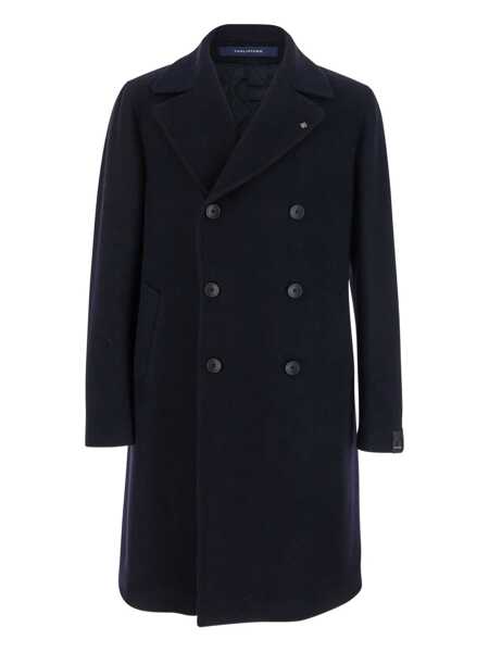 Paltoane Tagliatore Arden Blue Double-Breasted Coat With Notched Revers In Wool And Cashmere Man BLUE Barbati (BM 18675540) 1