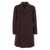 Tagliatore 'Arden' Bordeaux Double-Breasted Coat With Notched Revers In Wool And Cashmere Man Red