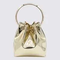 Genti de mana Jimmy Choo Dama - Genti de mana Jimmy Choo Jimmy Choo Gold Leather Top Handle Bag Gold Femei (BM 18675891) - B-mall.ro