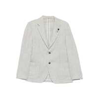 Sacouri Lardini Light Grey Wool Blazer Barbati