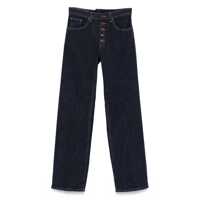 Blugi Dondup Dark Blue Jeans Featuring A Five-Button Fly Femei