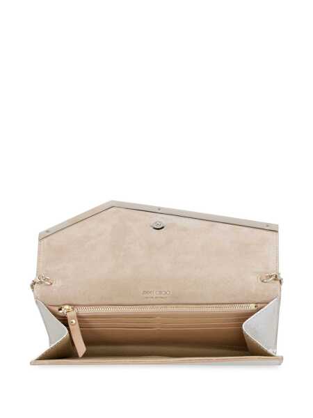 Genti mini Jimmy Choo Jimmy Choo Emmie Leather Clutch GOLD Femei (BM 18676422) 4