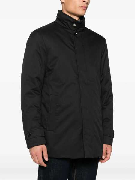 Paltoane Moorer Moorer High Neck Padded Jacket Black Barbati (BM 18677556) 3