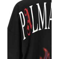 Tricouri Palm Angels pentru Barbati - Tricouri Palm Angels Palm Angels Flames T-Shirt Black Barbati (BM 18677742) - B-mall.ro