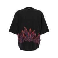 Tricouri Palm Angels 'Flames' T-Shirt Barbati