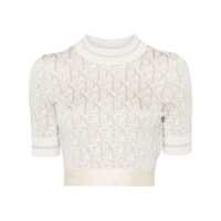 Tricouri Palm Angels Monogram-Jacquard T-Shirt Femei