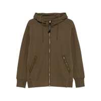 Pulovere C.P. Company Sweatshirts Hooded Open In Diagonal Raised Fleece Clothing Barbati