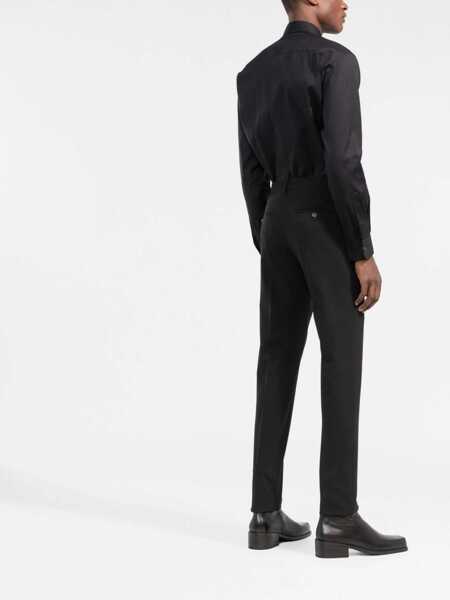 Camasi DSQUARED2 DSQUARED2 Dan Cotton Shirt Black Barbati (BM 18677973) 4