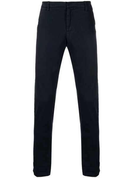 Pantaloni Dondup Dondup Slim Gaubert Trousers In Cotton Blue BLUE Barbati (BM 18678225) 1