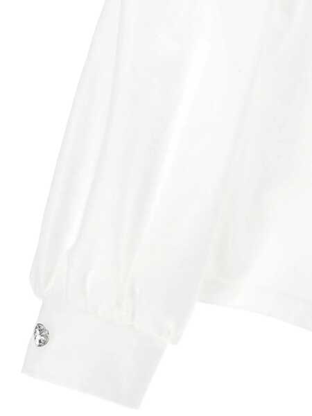 Camasi Monnalisa MINA JERSEY SHIRT White Fete (BM 18678780) 3