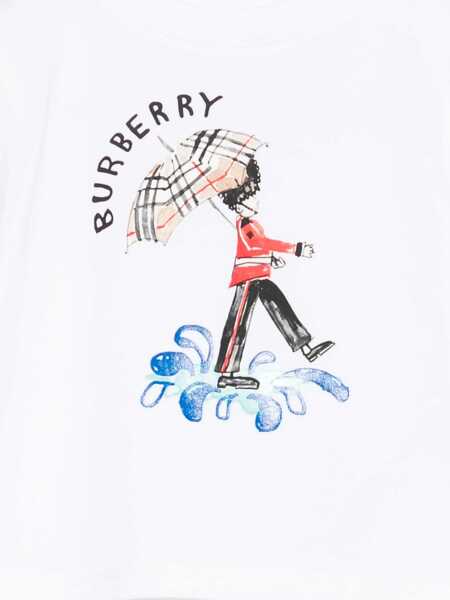 Tricouri Burberry INF BOY T-SHIRTS White Baieti (BM 18678822) 3