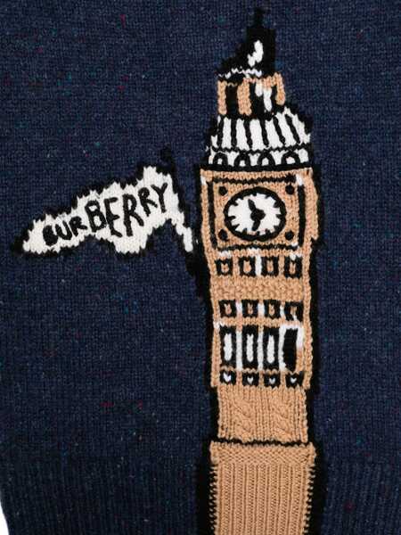 Pulovere casual Burberry INF BOY KNITS Blue Baieti (BM 18678825) 3