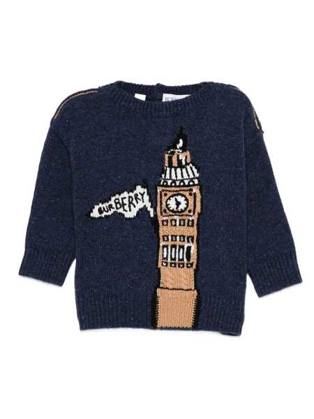Pulovere casual Burberry INF BOY KNITS Blue Baieti (BM 18678825) 1