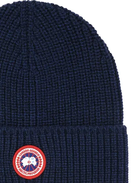 Caciuli CANADA GOOSE Ribbed Toque beanie Blue Barbati (BM 18678933) 2
