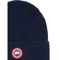 Caciuli pentru Barbati - Caciuli CANADA GOOSE Ribbed Toque beanie Blue Barbati (BM 18678933) - B-mall.ro