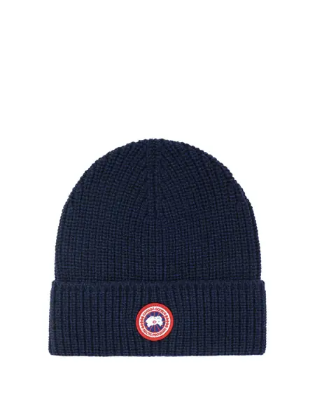 Caciuli CANADA GOOSE Ribbed Toque beanie Blue Barbati (BM 18678933) 1
