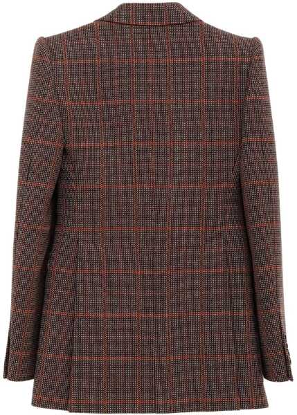 Sacouri Chloe Wool plaid Blazer BROWN - BEIGE 1 Femei (BM 18678970) 2