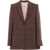 Chloe Wool plaid Blazer BROWN - BEIGE 1