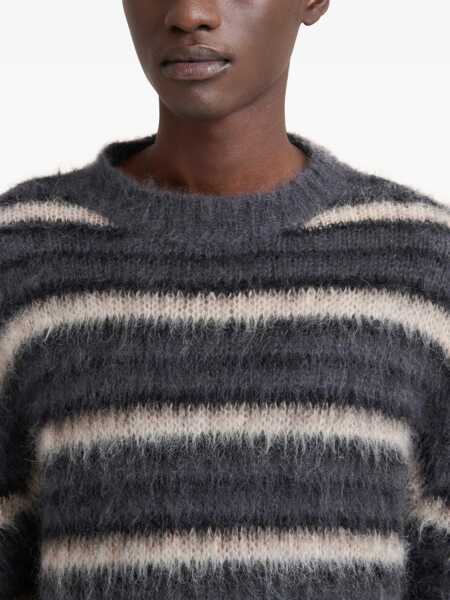 Pulovere Marni Striped wool mohair Sweater DARK GREY Barbati (BM 18679009) 5