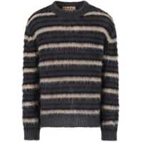 Pulovere Striped wool mohair Sweater Barbati
