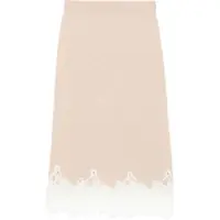 Fuste Fabiana Filippi Wool and lace Midi Skirt